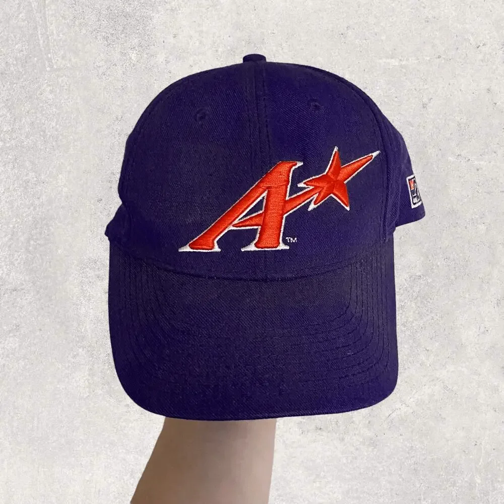 Vintage 90s Minor League Baseball Hat OSFA Purple Embroidered Logo The Game Pro - Picture 1 of 9